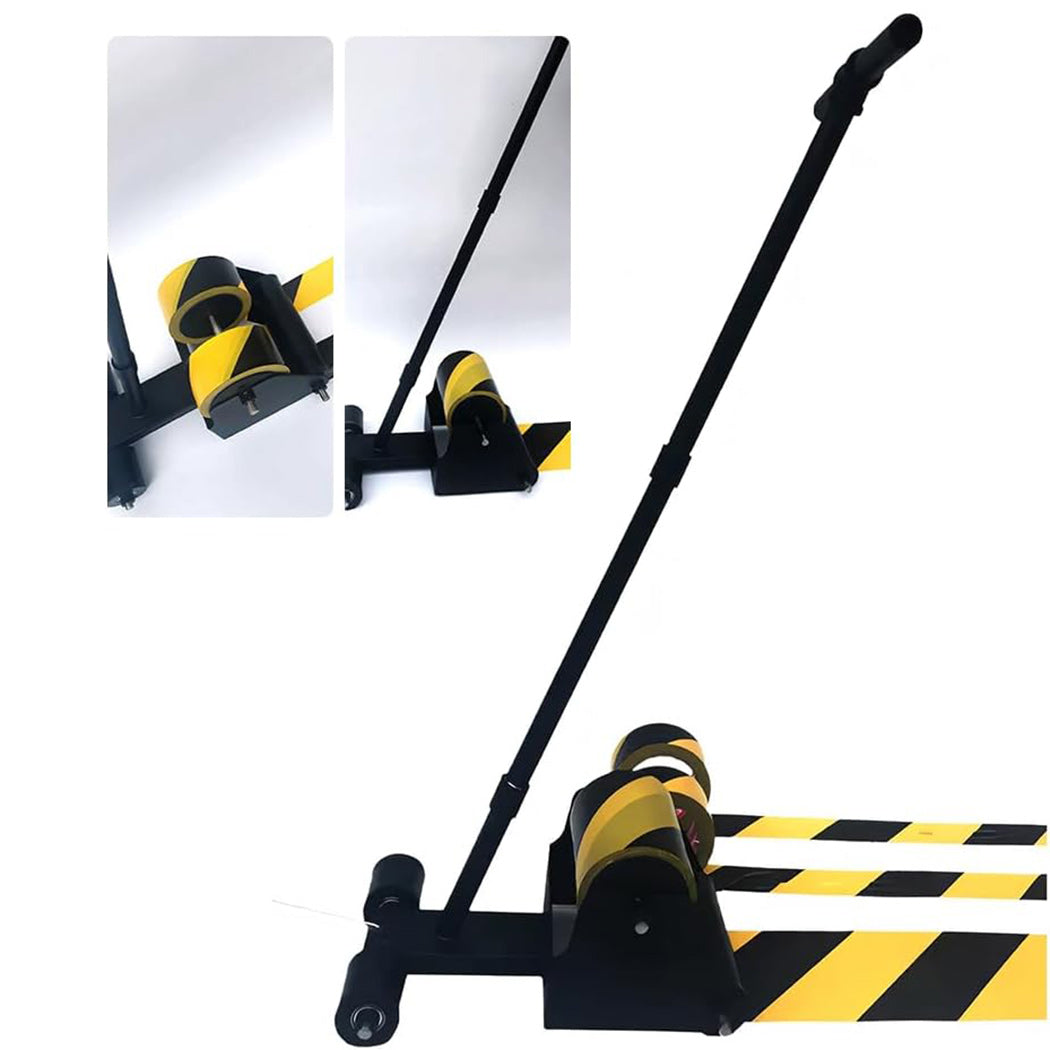 Floor Tape Applicator Marking Machine, Lane Marking Applicator with Rubber Roller , Fits Tape Up to 6" Wide