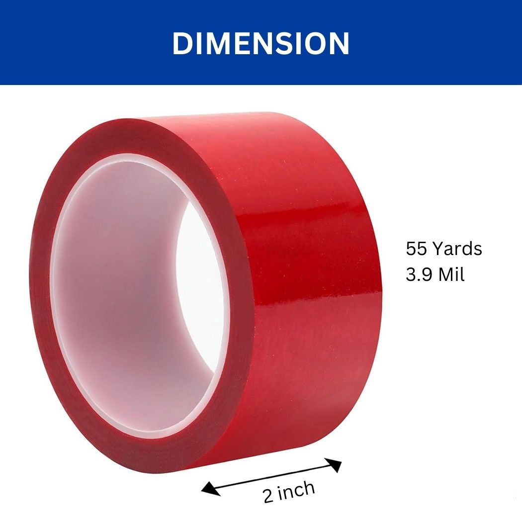 2" x 55Yd Tamper Evident Tape 3.9 Mil, Void Tape, 8 Roll