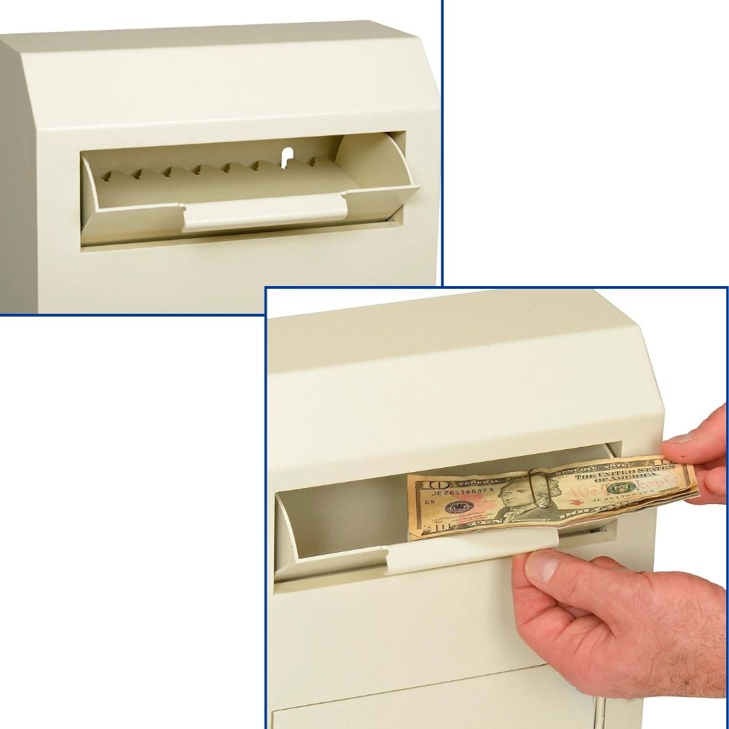 Wall Mount Depository Drop Box 10"W x 4.25"D x 15"H, Locking Mailbox