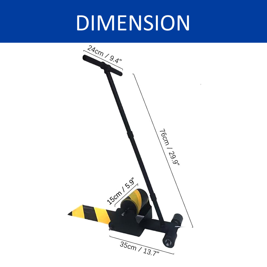 Floor Tape Applicator Marking Machine, Lane Marking Applicator with Rubber Roller , Fits Tape Up to 6" Wide