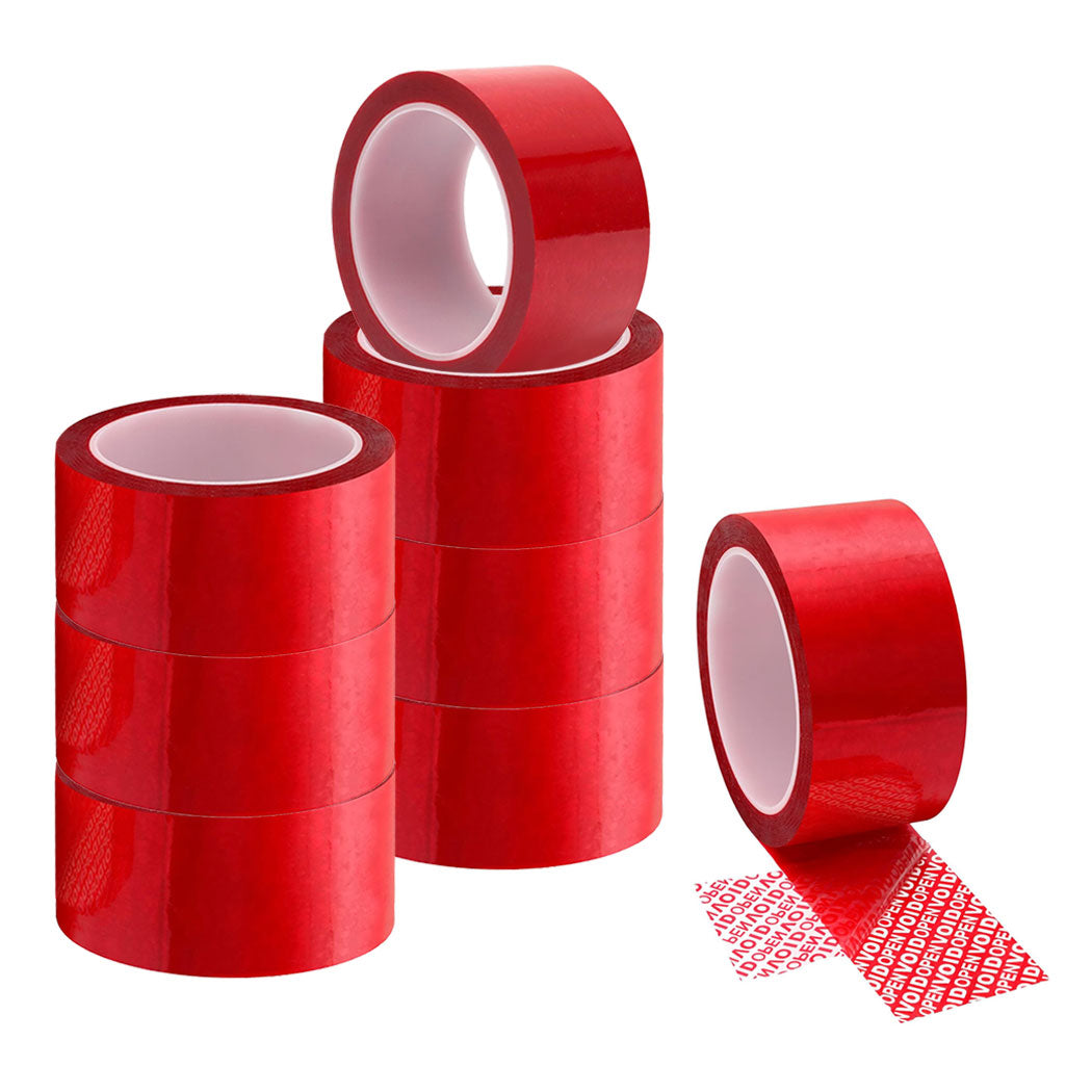 2" x 55Yd Tamper Evident Tape 3.9 Mil, Void Tape, 8 Roll