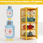 8-Cylinder Propane Storage Cage - Lockable Steel Cabinet