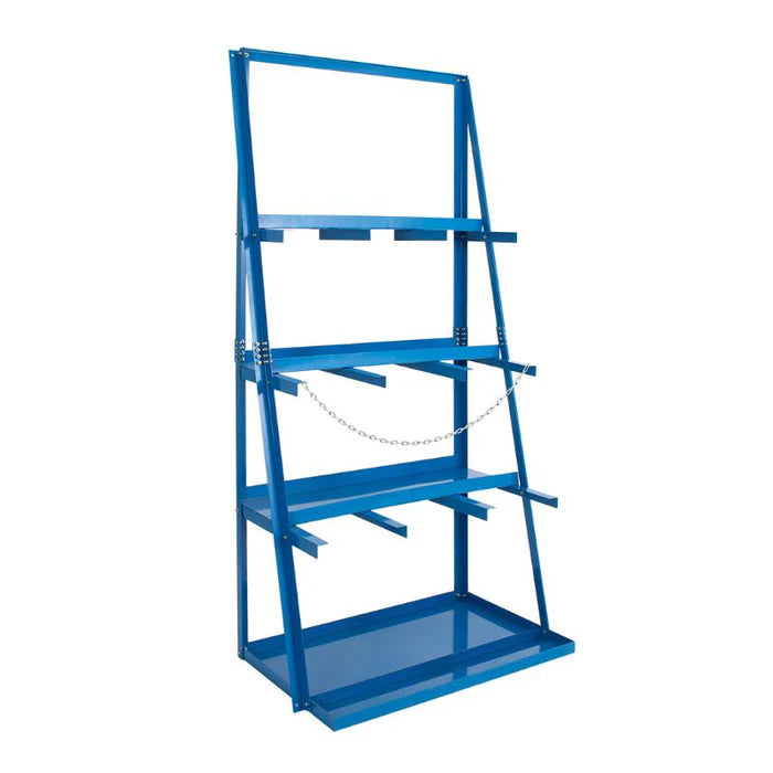 3-Bay Vertical Bar Storage Rack - 84" High Industrial Organizer