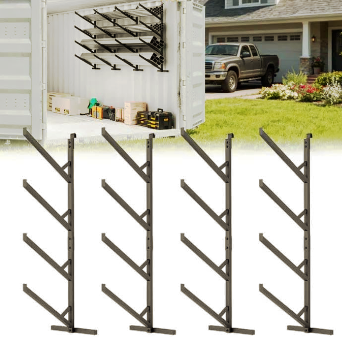 4-Pack Container Shelf Brackets - 1000 lbs Capacity