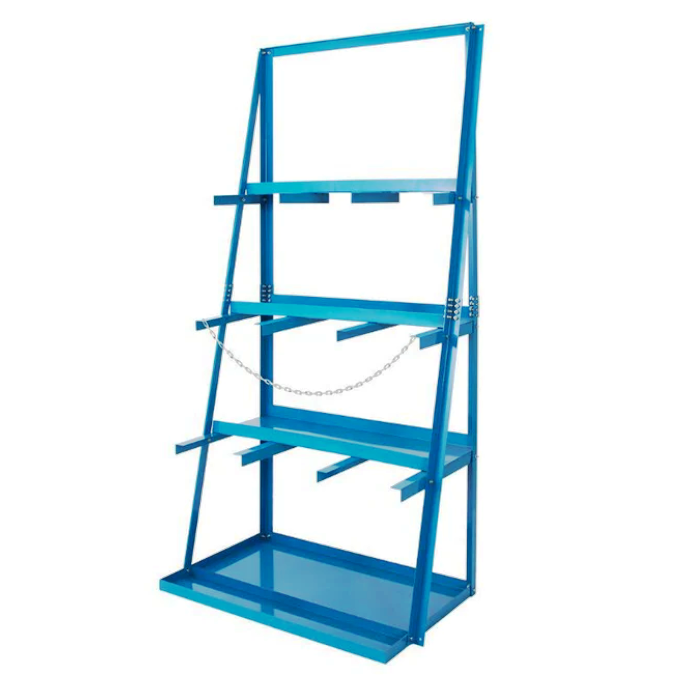 3-Bay Vertical Bar Storage Rack - 84" High Industrial Organizer
