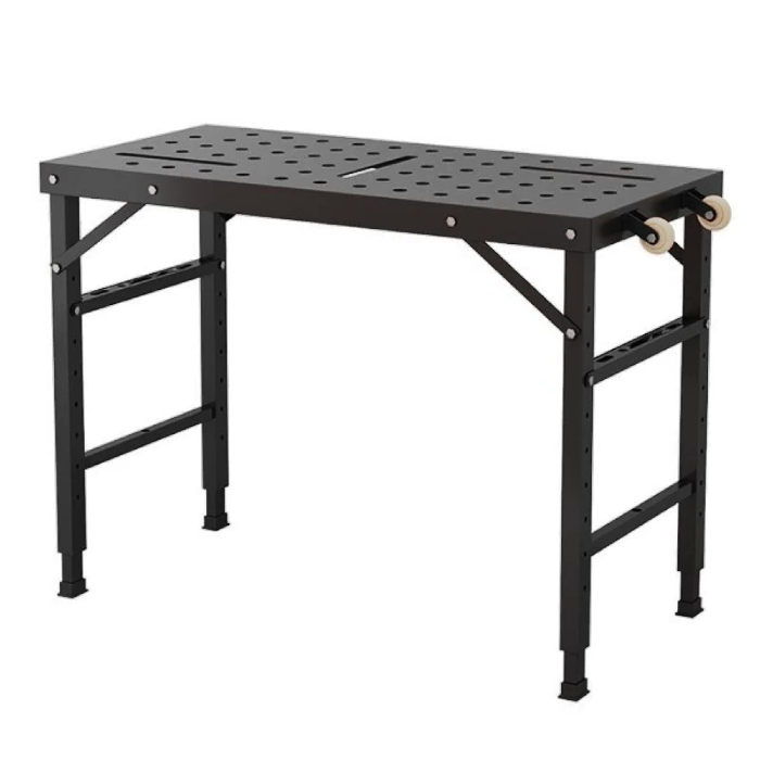 Adjustable Height Folding Welding Table - 1000 lbs Capacity