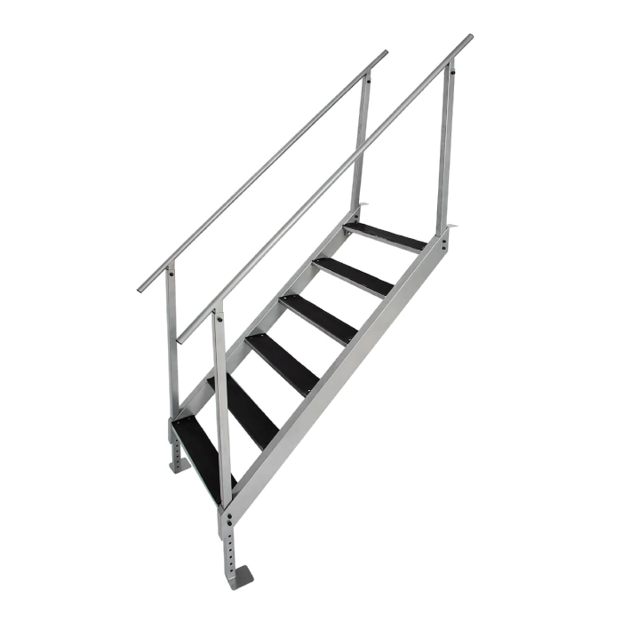 6-Step Aluminum Dock Ladder - 500 lbs Capacity