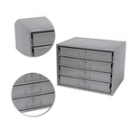 20" x 15-3/4" x 15" Steel Slide Rack with 4 Removable Compartment Boxes