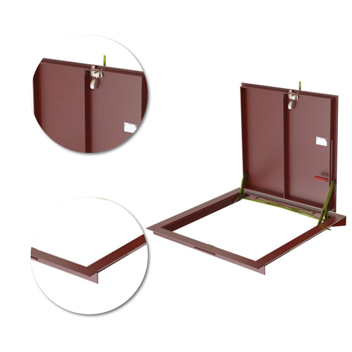 24" x 24" Heavy-Duty Steel Floor Hatch - 150 psf Load Capacity Access Door