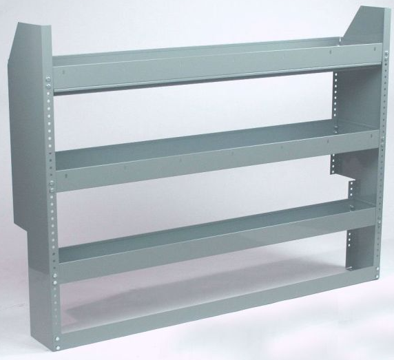 60"W x 45"H Extra-Wide Contour Steel Van Shelving - Pre-Assembled 18-Gauge Heavy-Duty Van Storage System for Cargo Vans