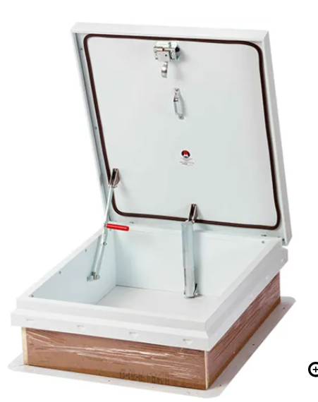 36" x 30" Modular Roof Access Station - Decorative Insulated Hatch with Metal-Carved Finish