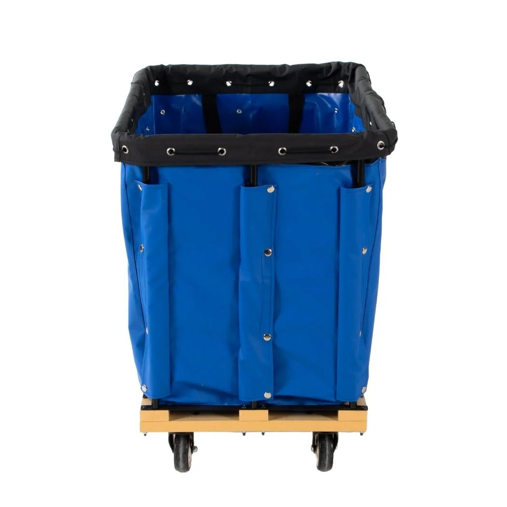 8 Bushel Vinyl Basket Truck - Heavy-Duty Laundry Cart