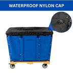 8 Bushel Vinyl Basket Truck - Heavy-Duty Laundry Cart