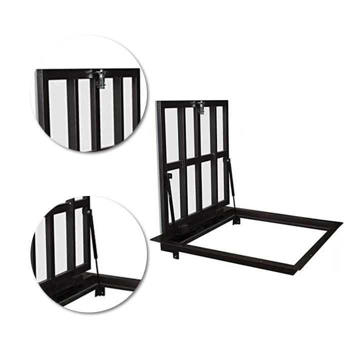 27.6" x 23.6" Flush Steel Floor Access Hatch - Tile-Ready Infill Door (500 lbs Load)