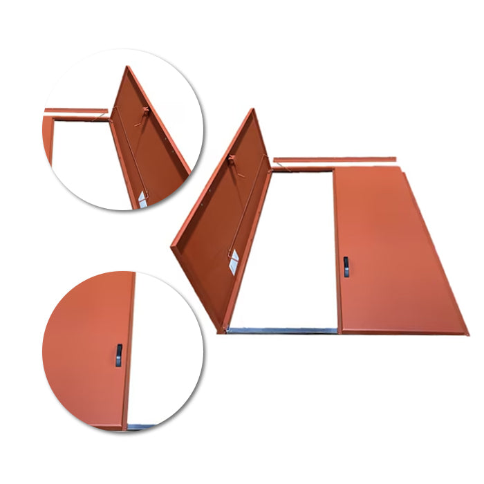 44.5" x 48" Primed Steel Outside Basement Door