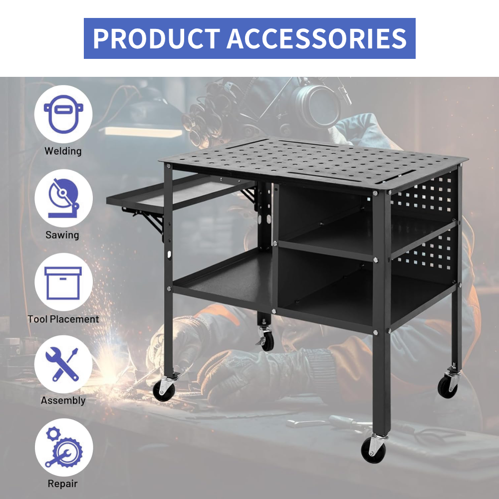 Heavy Duty Welding Table - 1200 lbs Capacity (36" x 24")