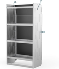 32"W x 62"H x 16"D Heavy-Duty Van Shelving Unit - 4-Tier Adjustable Van Storage System for Transit, ProMaster & Sprinter