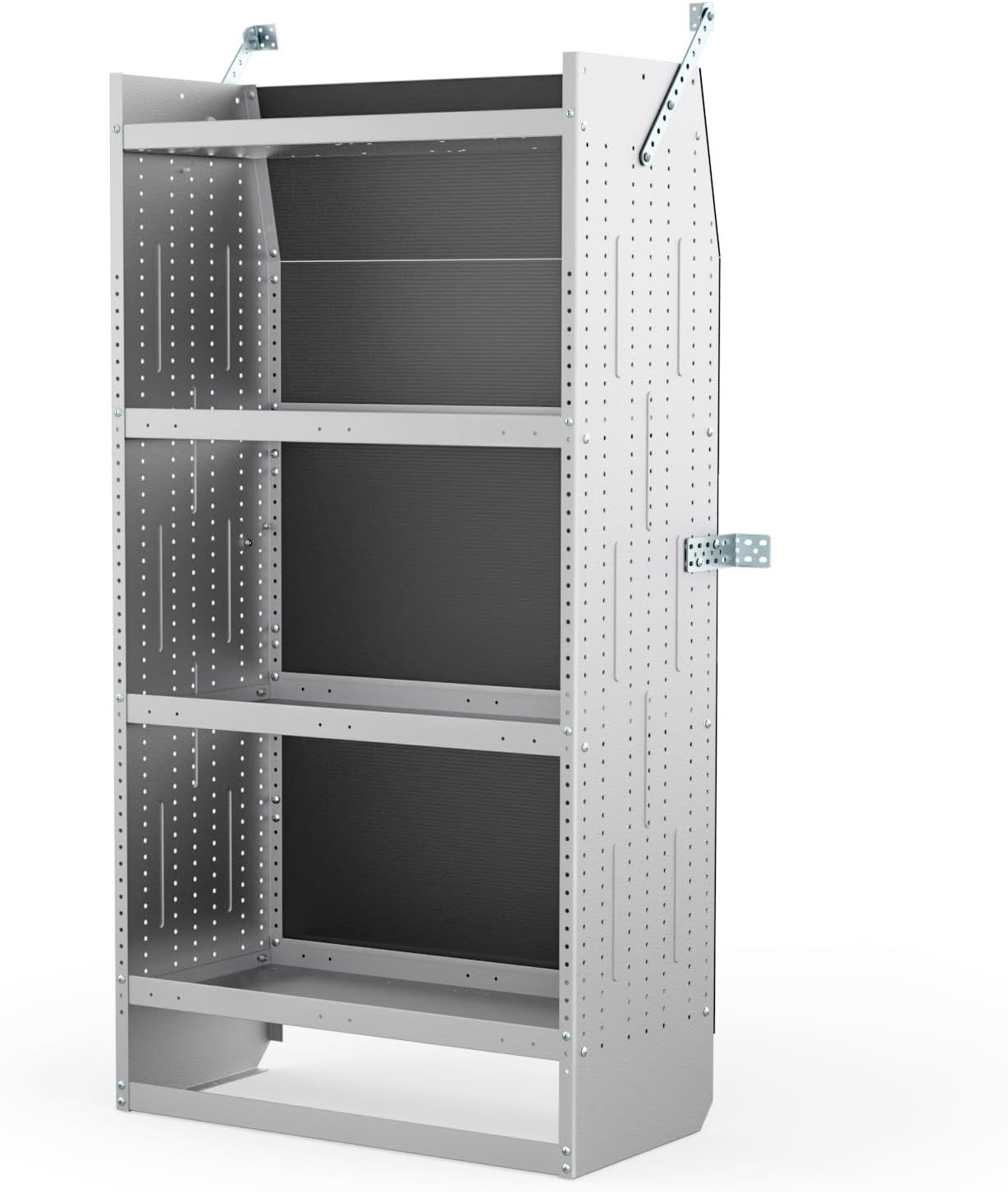 32"W x 62"H x 16"D Heavy-Duty Van Shelving Unit - 4-Tier Adjustable Van Storage System for Transit, ProMaster & Sprinter