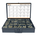 1,275 PC Grade 8 Coarse Thread Bolt & Nut Set w/ Steel Drawer (1/4"-1/2")