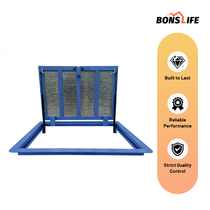 24" x 35" Recessed Infill Floor Access Door - 2200 lbs Load Capacity Steel Hatch