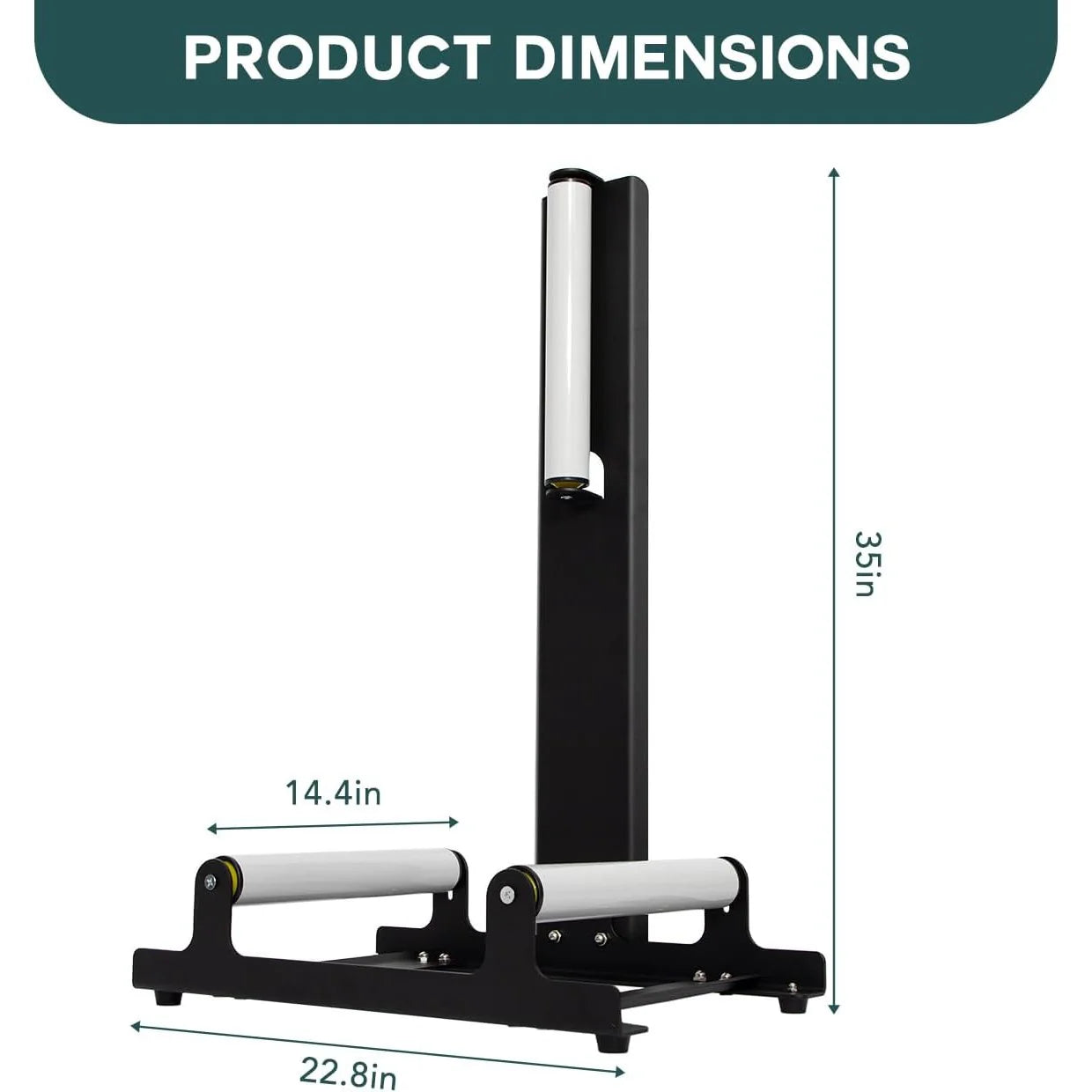 Rolling Wheel Detailing Stand - 110 lbs Capacity