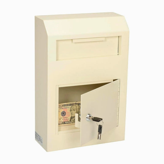 Wall Mount Depository Drop Box 10"W x 4.25"D x 15"H, Locking Mailbox