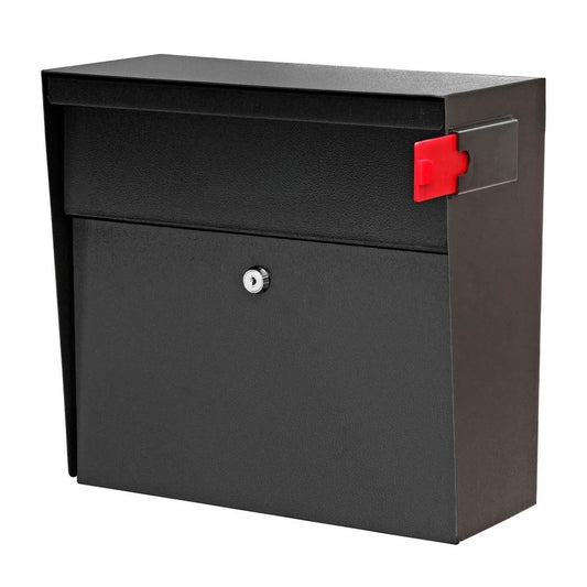 Horizontal Locking Mailbox 15.4"W x 5.75"D x 14.75"H, Wall Mount for Mail, Magazine and Large Envelope