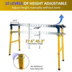 Folding Steel Welding Table - 1100 lbs Capacity