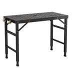 Adjustable Height Folding Welding Table - 1000 lbs Capacity