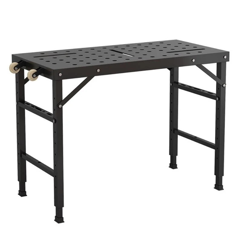 Adjustable Height Folding Welding Table - 1000 lbs Capacity