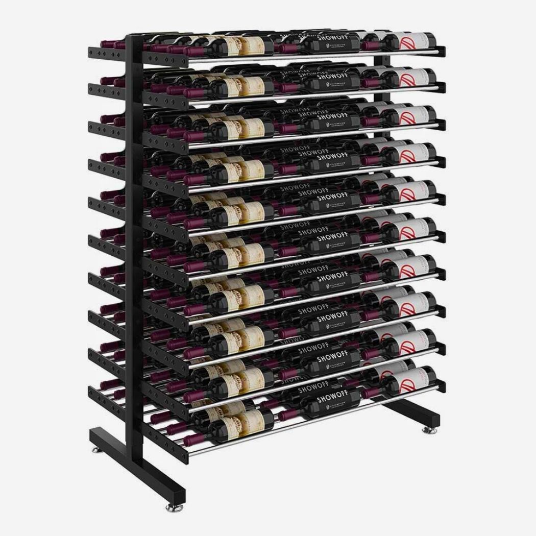 Wine Bottle Rack, 180 Bottle Capacity, 41"L x 26"W x 56"H