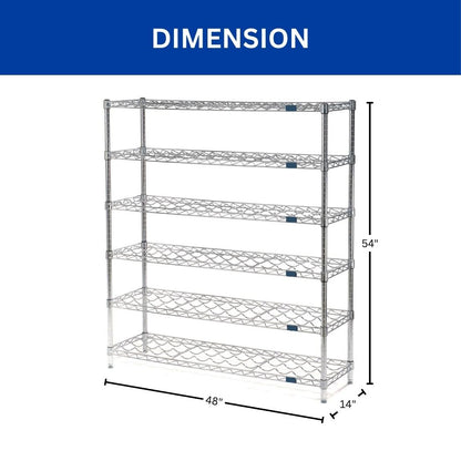 Wine Bottle Shelf, 78 Bottle Capacity, 48"L x 14"W x 54"H