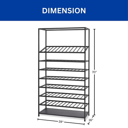 Wine Bottle Rack, 150 Bottle Capacity, 39"L x 16"W x 70"H