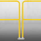 72"L Industrial Safety Guard Rail - High-Visibility Yellow