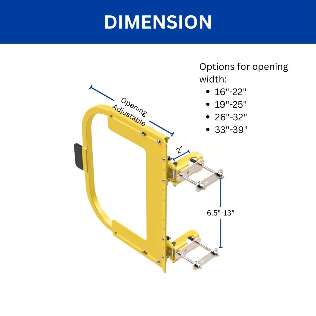 Spring Actuated Safety Gate, Steel Construction