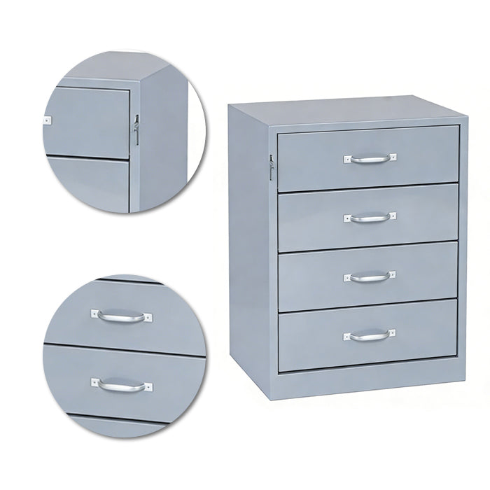 18"W x 12"D x 24"H Heavy-Duty 4-Drawer Steel Storage Cabinet