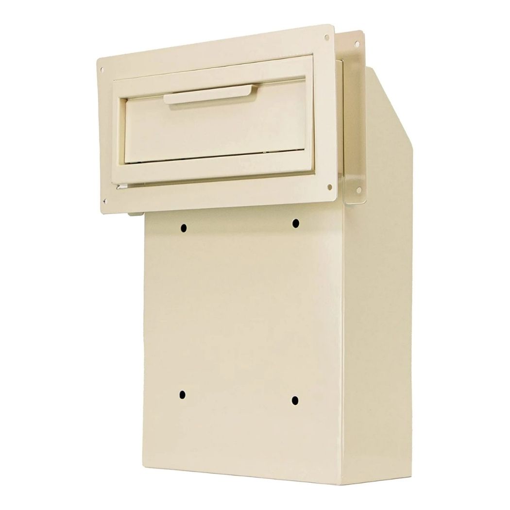 Through-Door Depository Drop Box 12"W x 4.25"D x 15"H, Locking Mailbox
