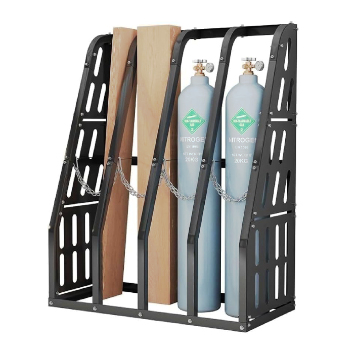 4-Bay Vertical Storage Rack - 1500 lbs Capacity
