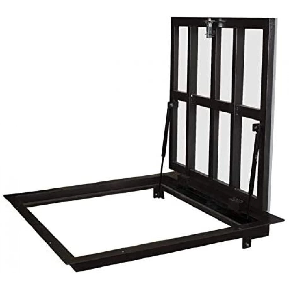 27.6" x 23.6" Flush Steel Floor Access Hatch - Tile-Ready Infill Door (500 lbs Load)