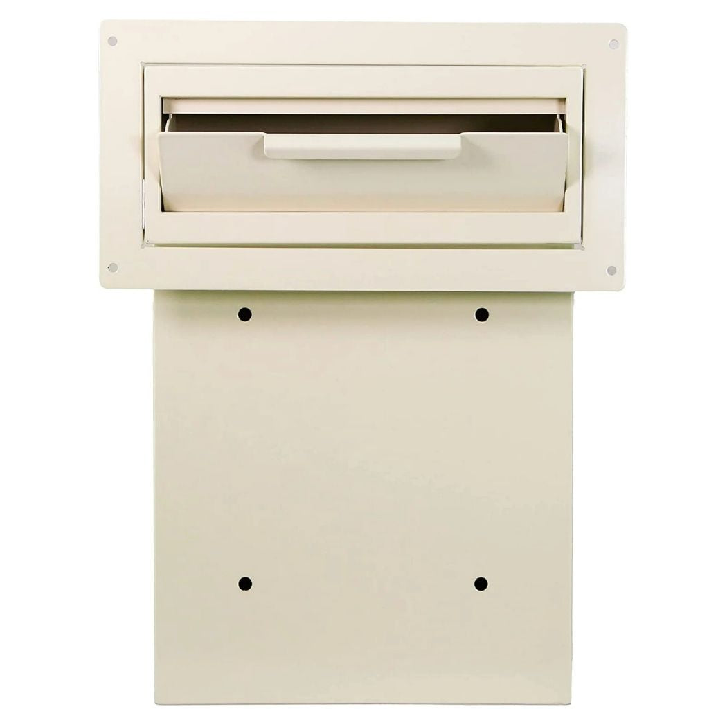 Through-Door Depository Drop Box 12"W x 4.25"D x 15"H, Locking Mailbox