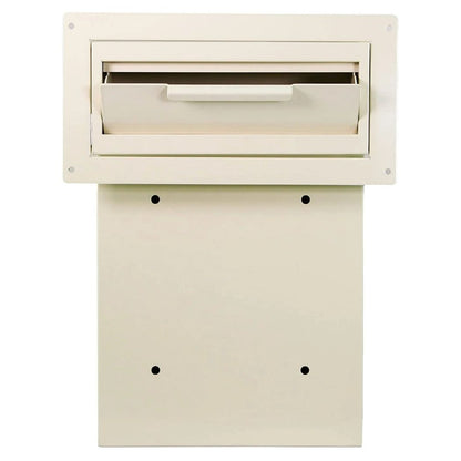 Through-Door Depository Drop Box 12"W x 4.25"D x 15"H, Locking Mailbox