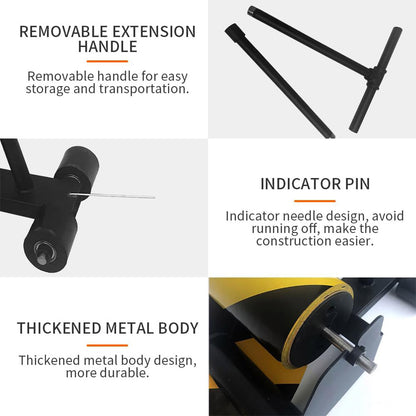 Floor Tape Applicator Marking Machine, Lane Marking Applicator with Rubber Roller , Fits Tape Up to 6" Wide