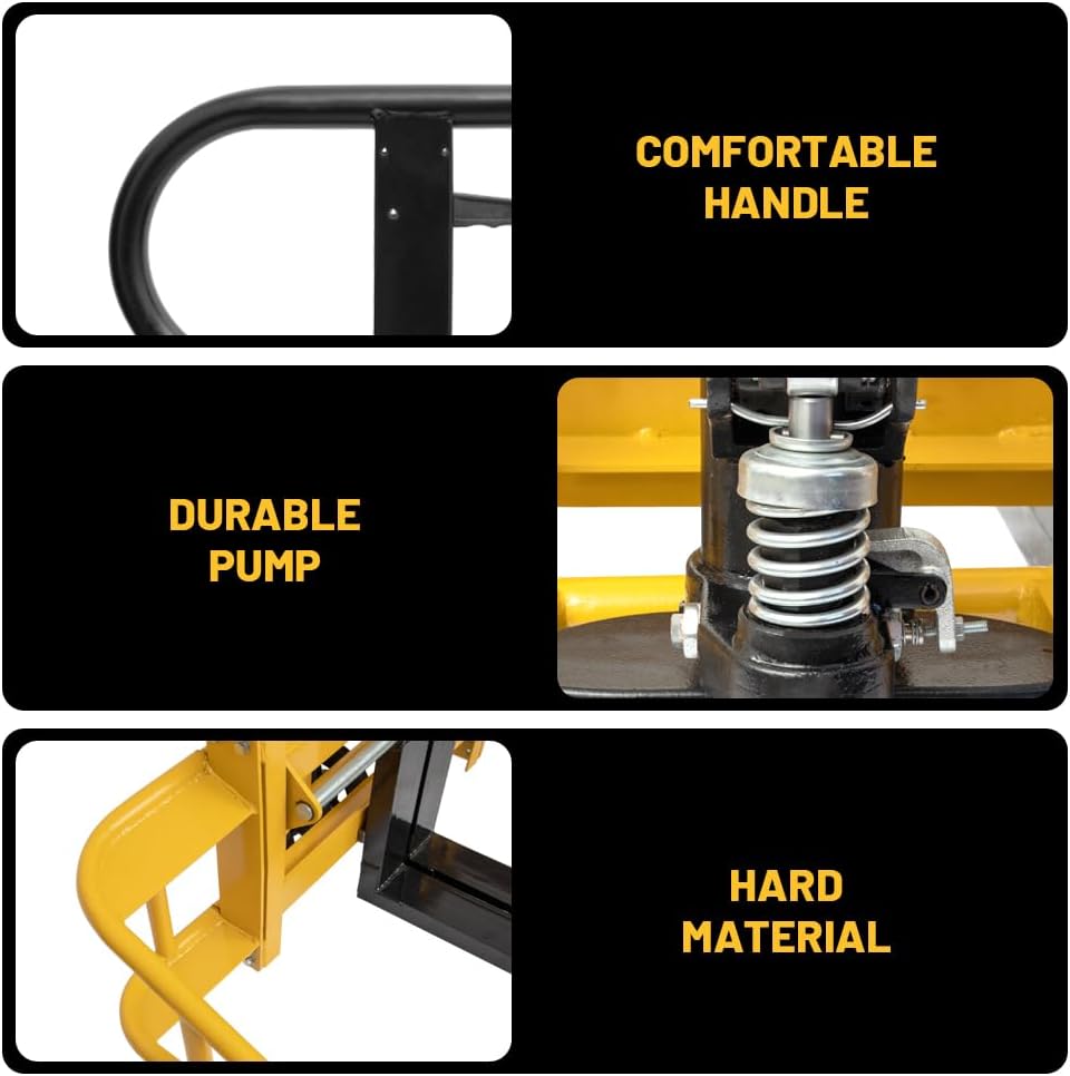 2,500 lbs All-Terrain Pallet Jack - Pneumatic Tires