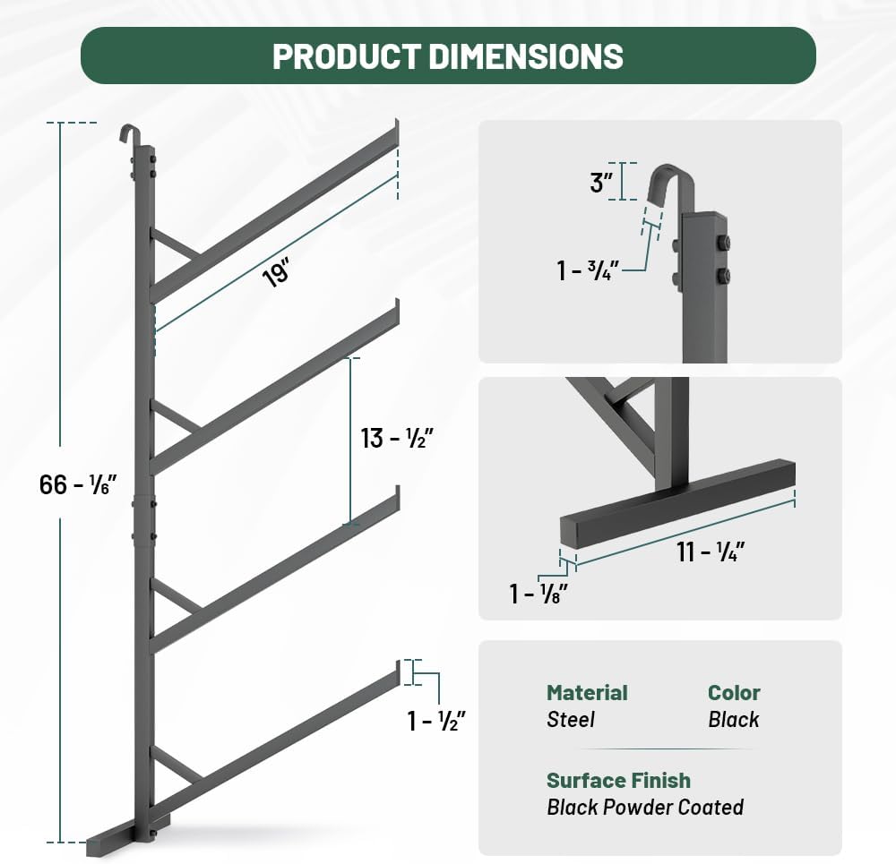 4-Pack Container Shelf Brackets - 1000 lbs Capacity