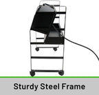 16-Device Mobile Charging Cart - Compact Open Station