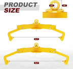 1000 lbs Capacity Drum Lifter - Industrial Steel Hoist