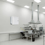 White Steel Specimen Pass-Thru - Medical Grade