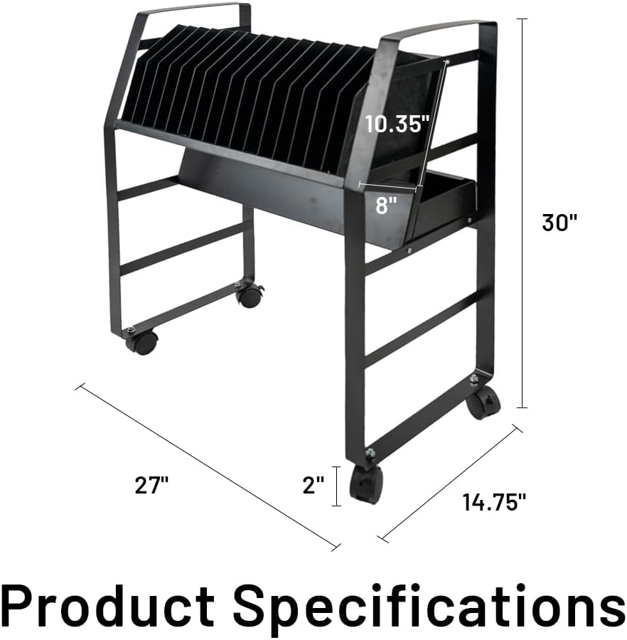 16-Device Mobile Charging Cart - Compact Open Station