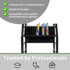 16-Device Mobile Charging Cart - Compact Open Station