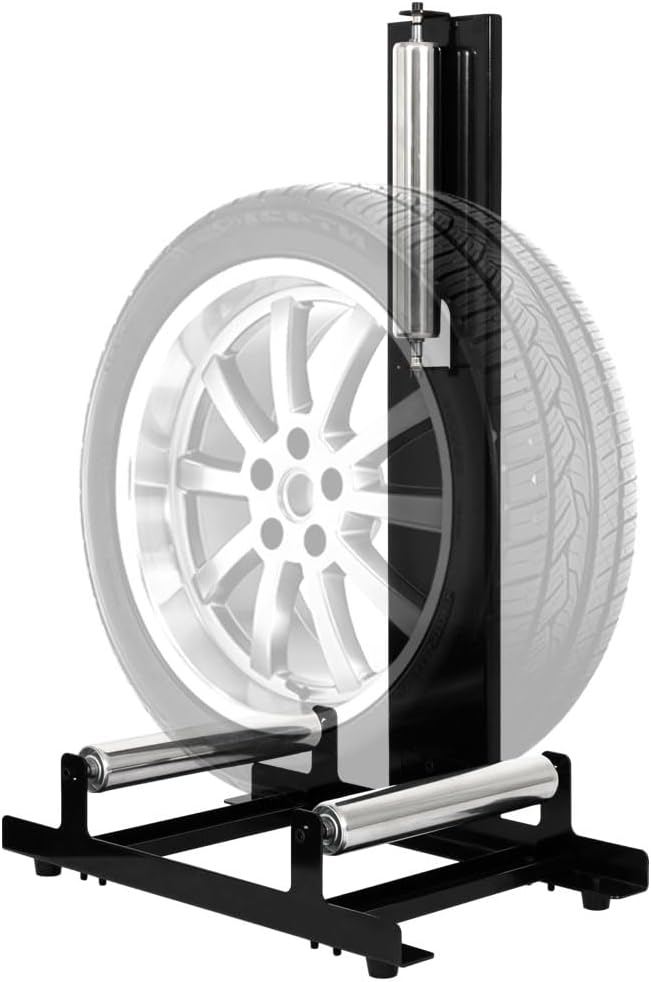Rolling Wheel Detailing Stand - 110 lbs Capacity